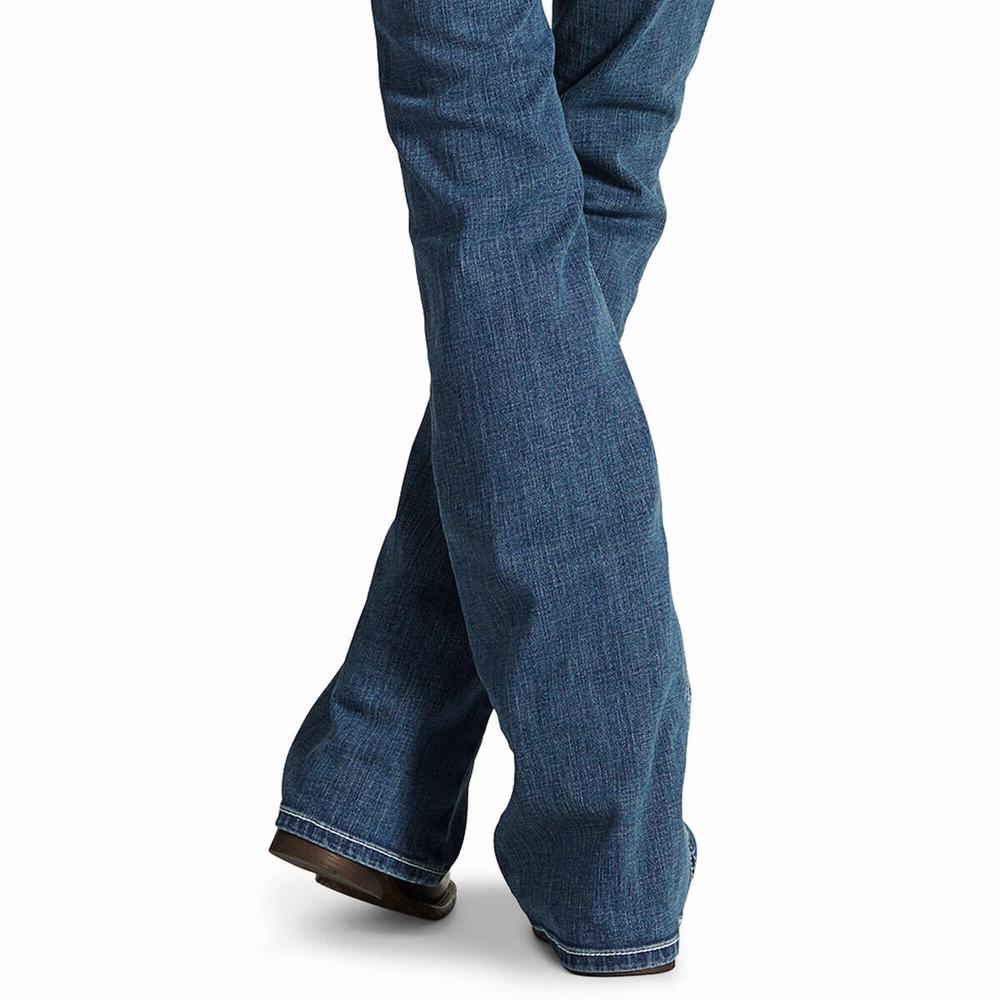 Jeans Skinny Ariat R.E.A.L. Mid Rise Stretch Whipstitch Cut Donna Colorate | IT031ELHD