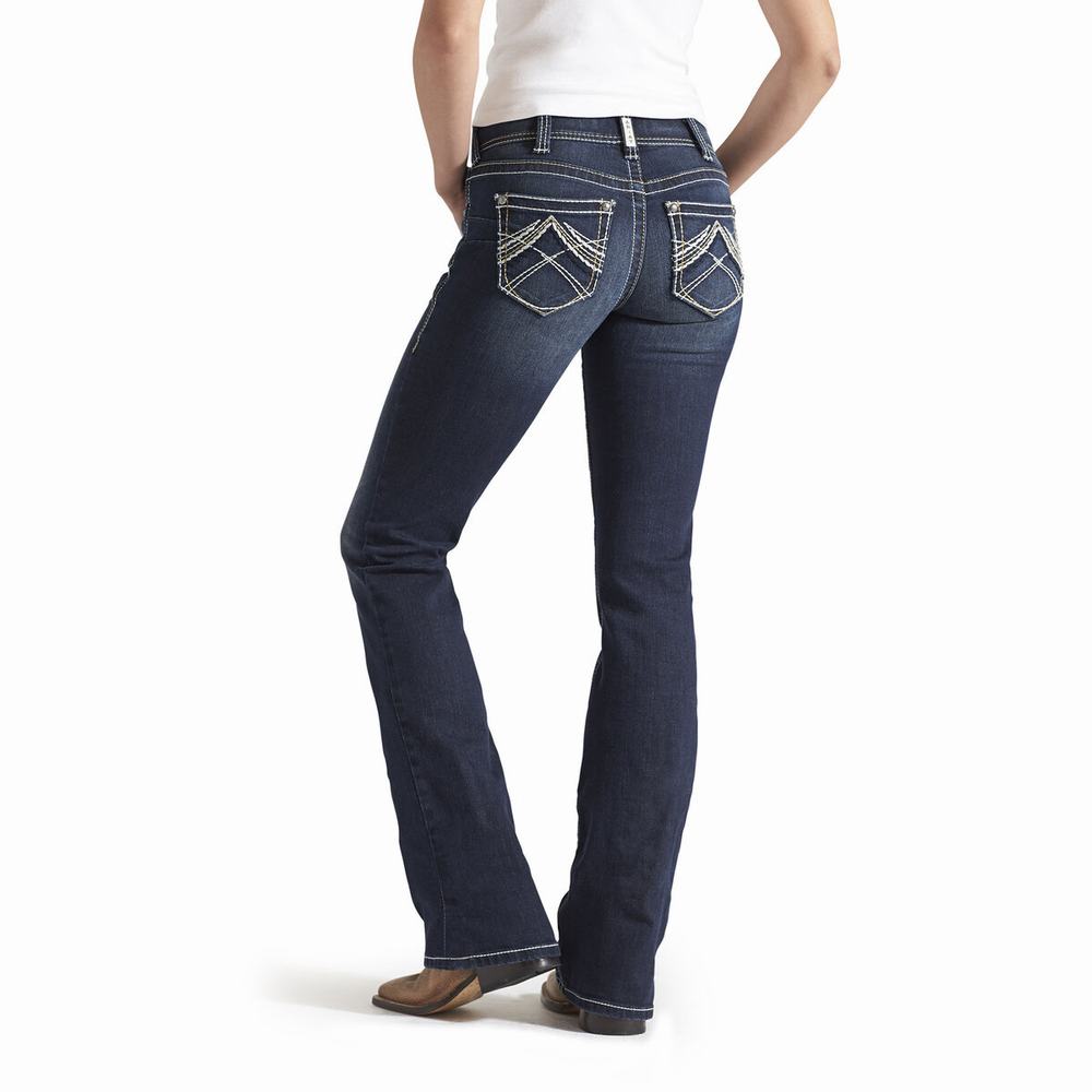 Jeans Skinny Ariat R.E.A.L. Mid Rise Stretch Whipstitch Cut Donna Colorate | IT917ZDYV