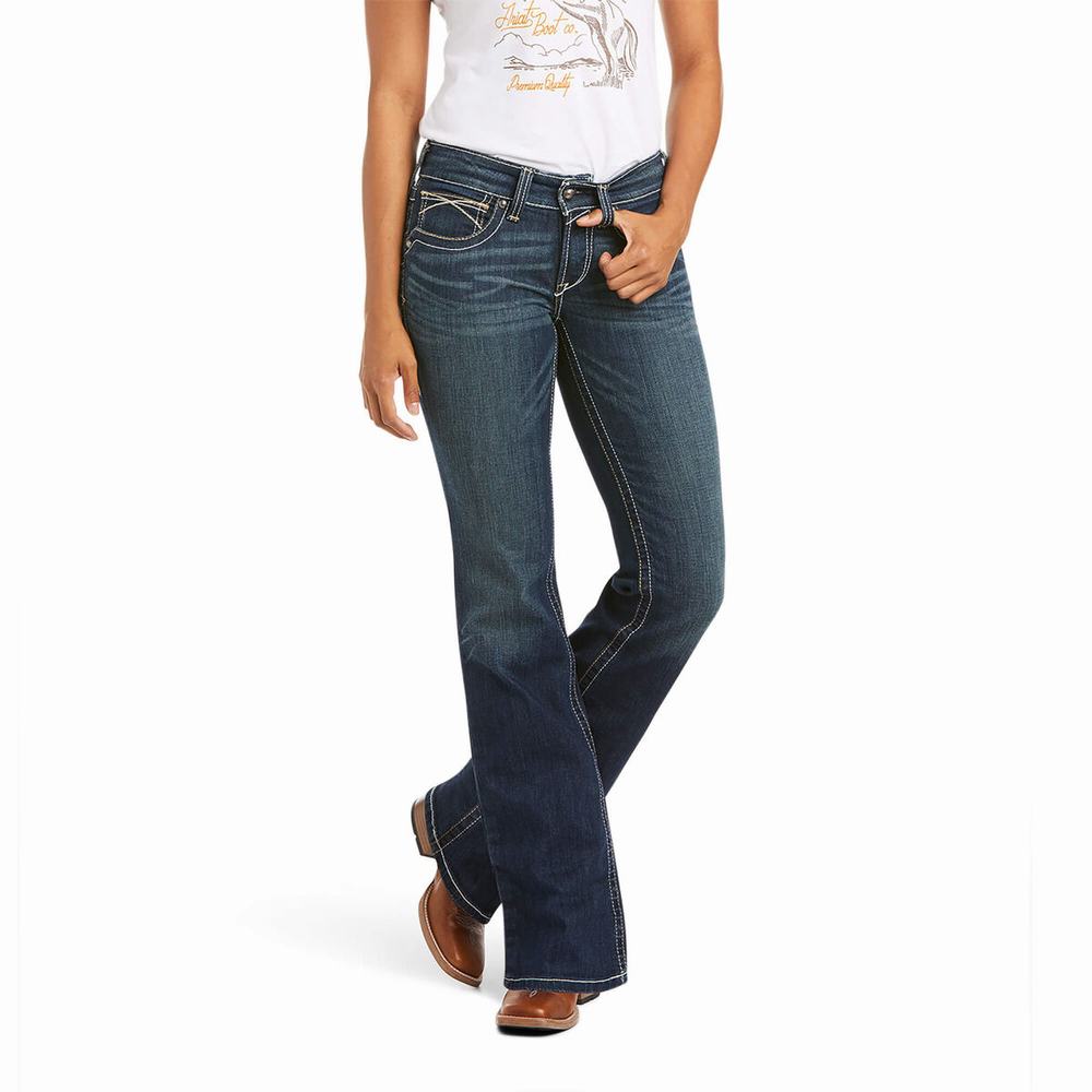 Jeans Skinny Ariat R.E.A.L. Mid Rise Stretch Whipstitch Cut Donna Colorate | IT917ZDYV