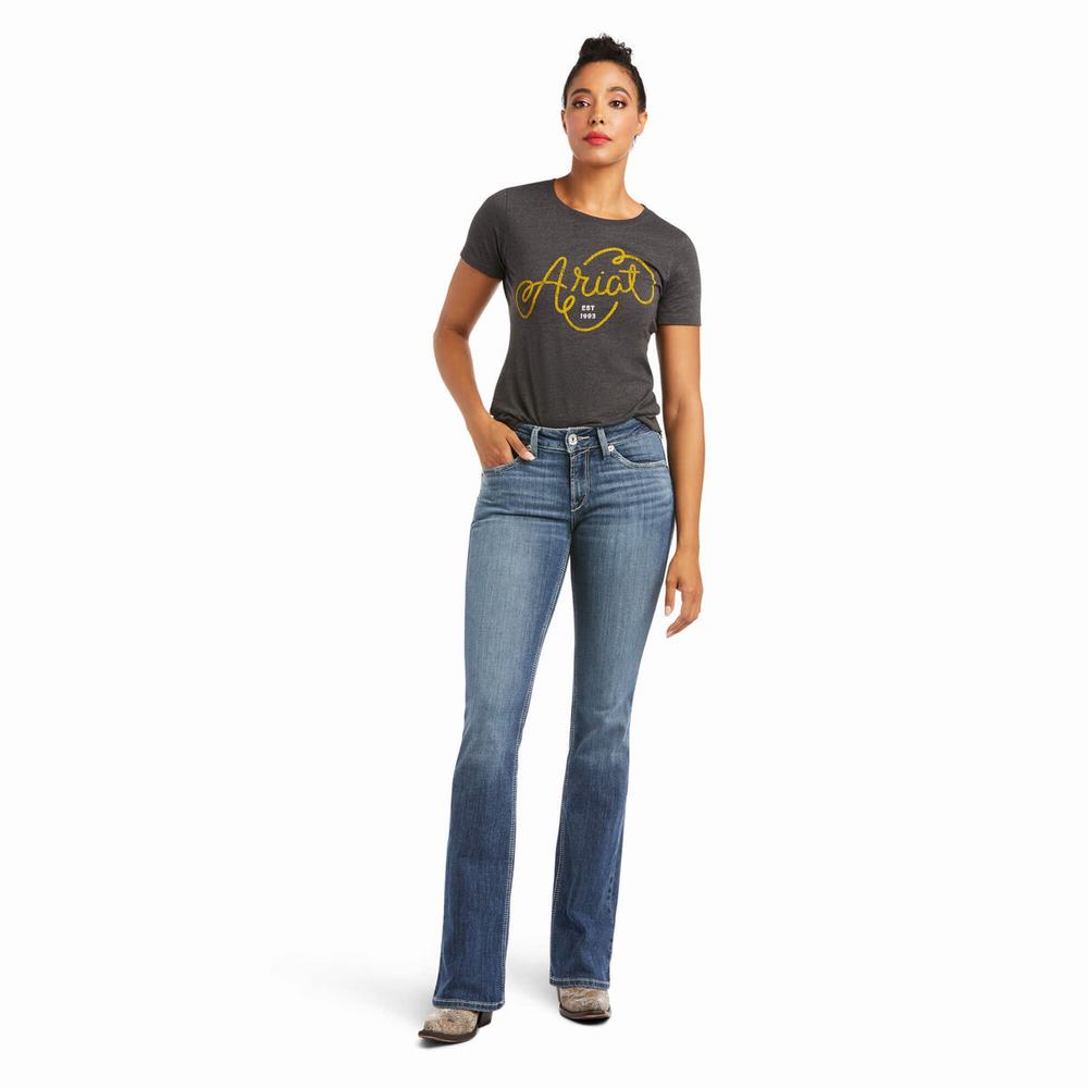 Jeans Skinny Ariat R.E.A.L. Perfect Rise Alma Cut Donna Colorate | IT931AHSL