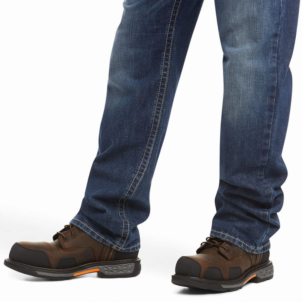 Jeans Straight Ariat FR M3 Loose DuraStretch Vortex Uomo Titanium | IT253VMQC