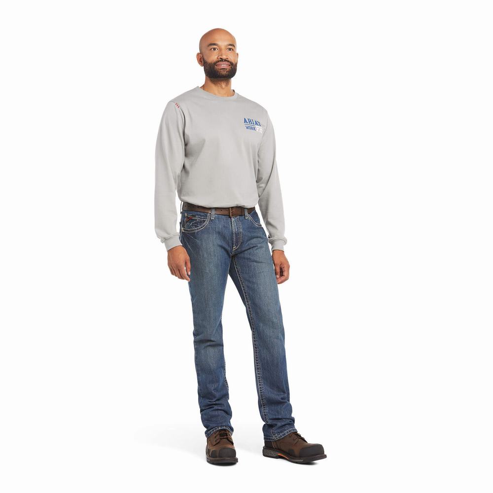 Jeans Straight Ariat FR M4 Relaxed Boundary Cut Uomo Colorate | IT369EAZN