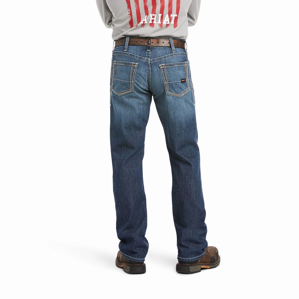 Jeans Straight Ariat FR M4 Relaxed Stretch DuraLight Boundary Cut Uomo Colorate | IT742IEXR