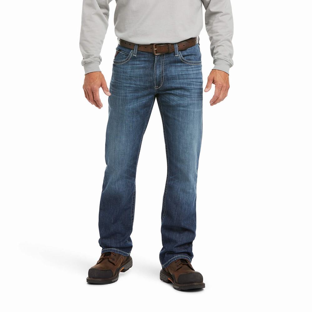 Jeans Straight Ariat FR M4 Relaxed Stretch DuraLight Boundary Cut Uomo Colorate | IT742IEXR