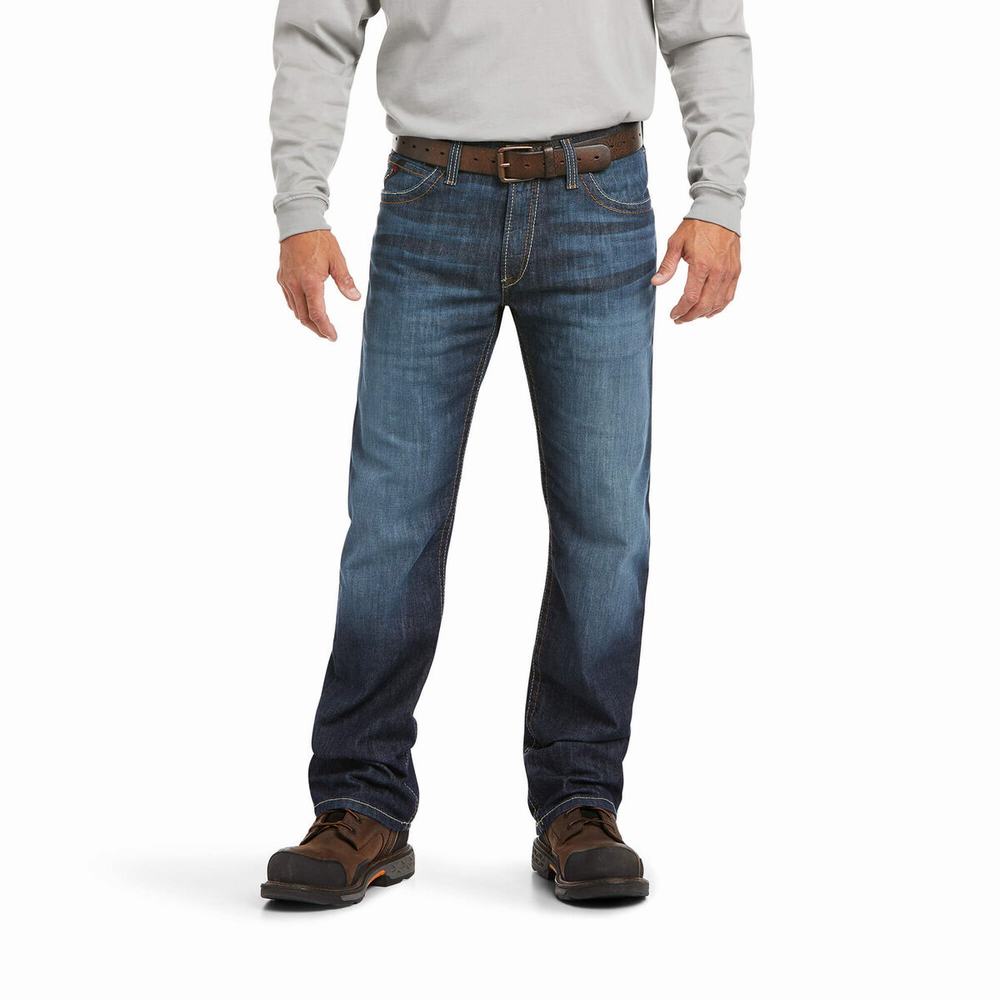 Jeans Straight Ariat FR M4 Relaxed Stretch DuraLight Basic Cut Uomo Colorate | IT926XFDK