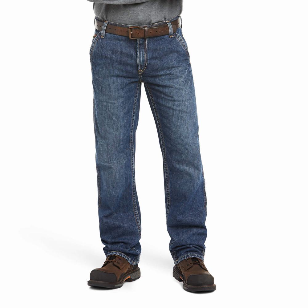 Jeans Straight Ariat FR M4 Relaxed Workhorse Cut Uomo Colorate | IT275EOSV