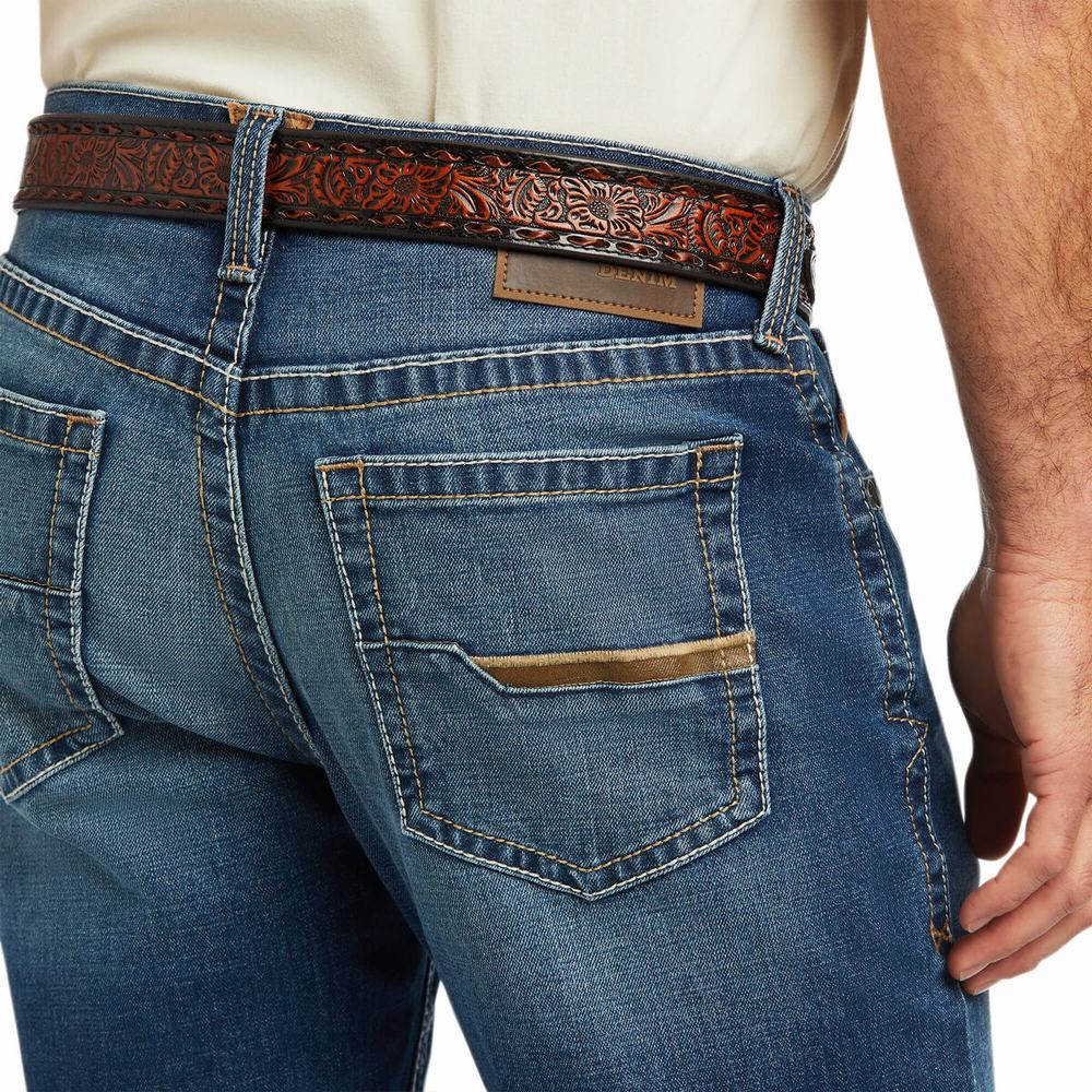 Jeans Straight Ariat M4 Relaxed Stretch Marshall Uomo Colorate | IT516EKCH