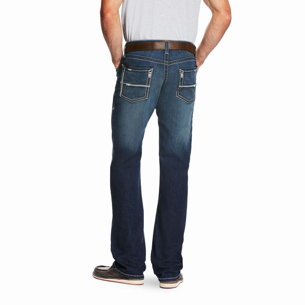 Jeans Straight Ariat M5 Slim Cooper TekStretch Uomo Grigie Profondo | IT567HWCL