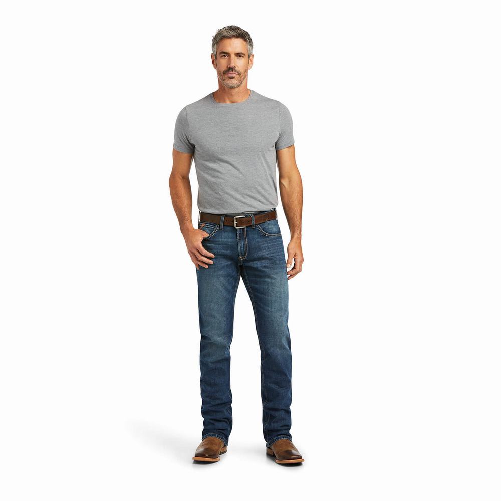 Jeans Straight Ariat M5 Stretch Madera Uomo Colorate | IT184ZKIB