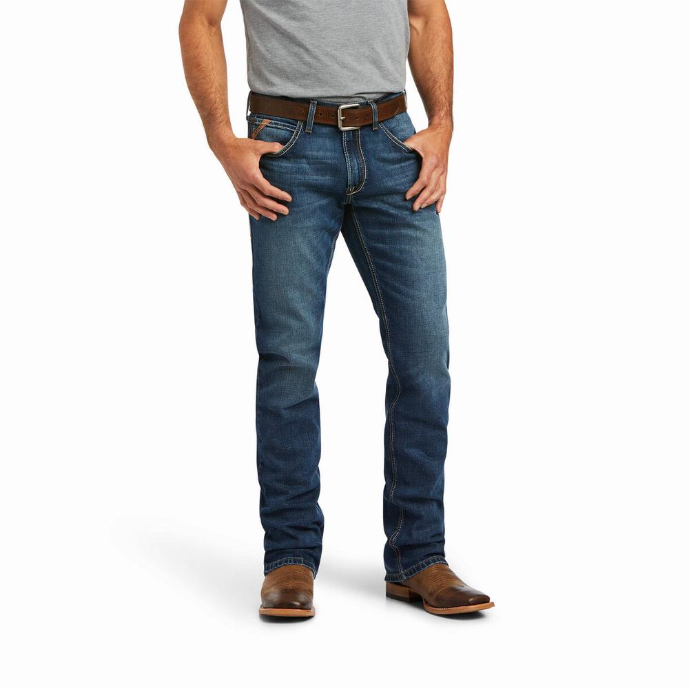 Jeans Straight Ariat M5 Stretch Madera Uomo Colorate | IT184ZKIB