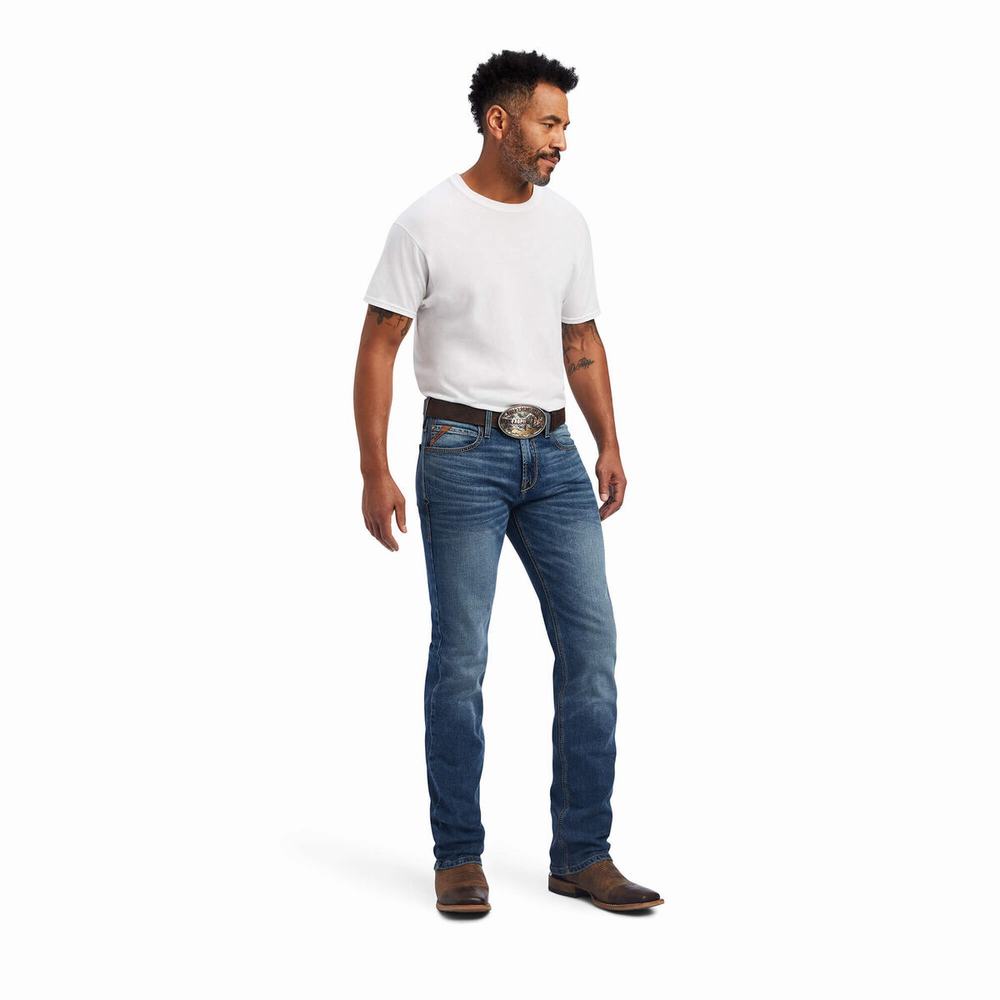 Jeans Straight Ariat M7 Slim Madera Uomo Colorate | IT058XPND