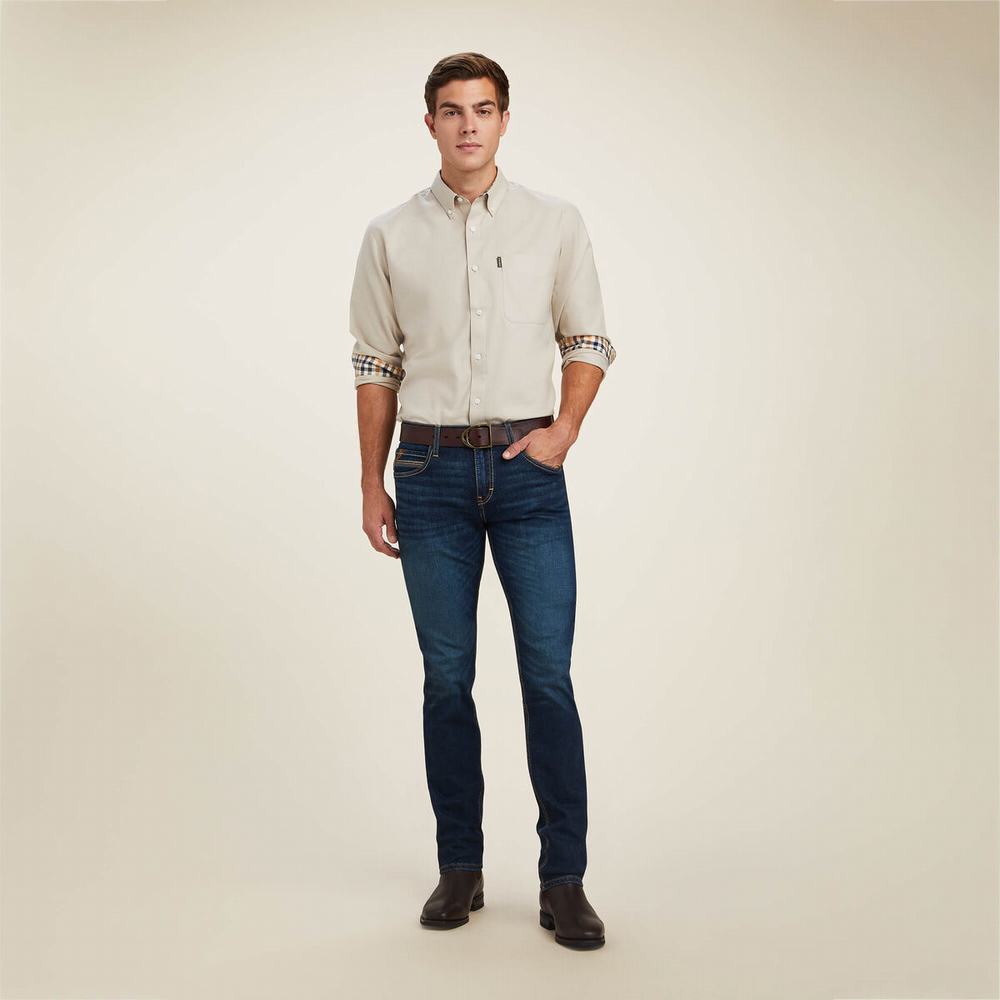 Jeans Straight Ariat M8 Modern TekStretch Brawley Uomo Colorate | IT340FANH