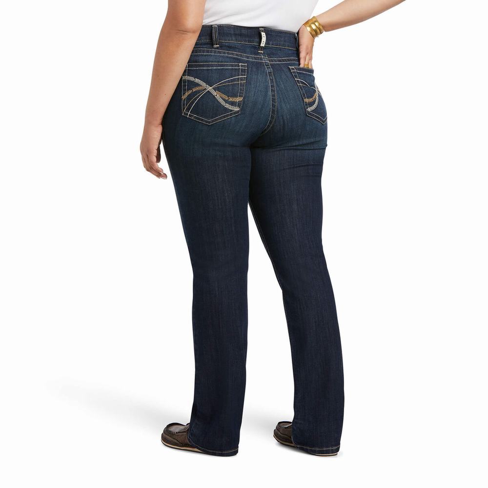 Jeans Straight Ariat R.E.A.L. Mid Rise Arrow Fit Kylee Donna Colorate | IT230EFOP