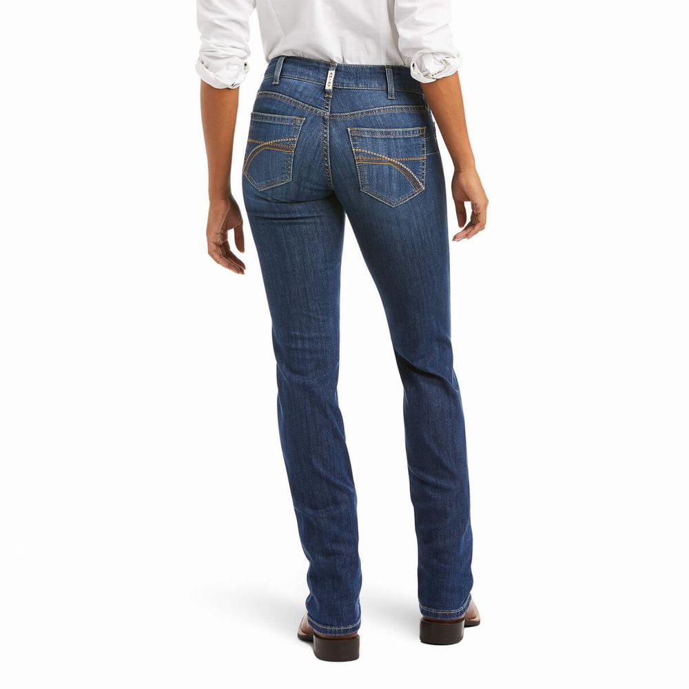 Jeans Straight Ariat R.E.A.L. Mid Rise Brenda Donna Colorate | IT128QNAT