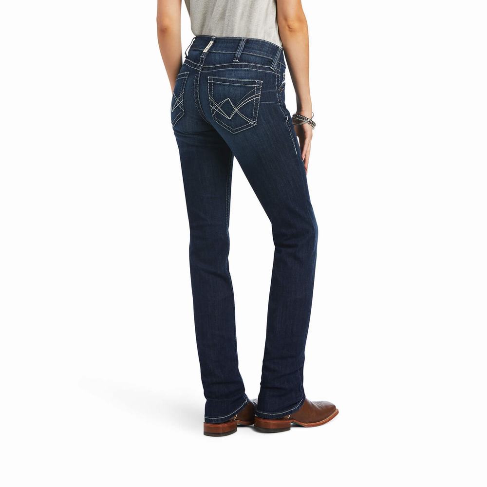 Jeans Straight Ariat R.E.A.L. Mid Rise Clarissa Donna Colorate | IT265ILJU