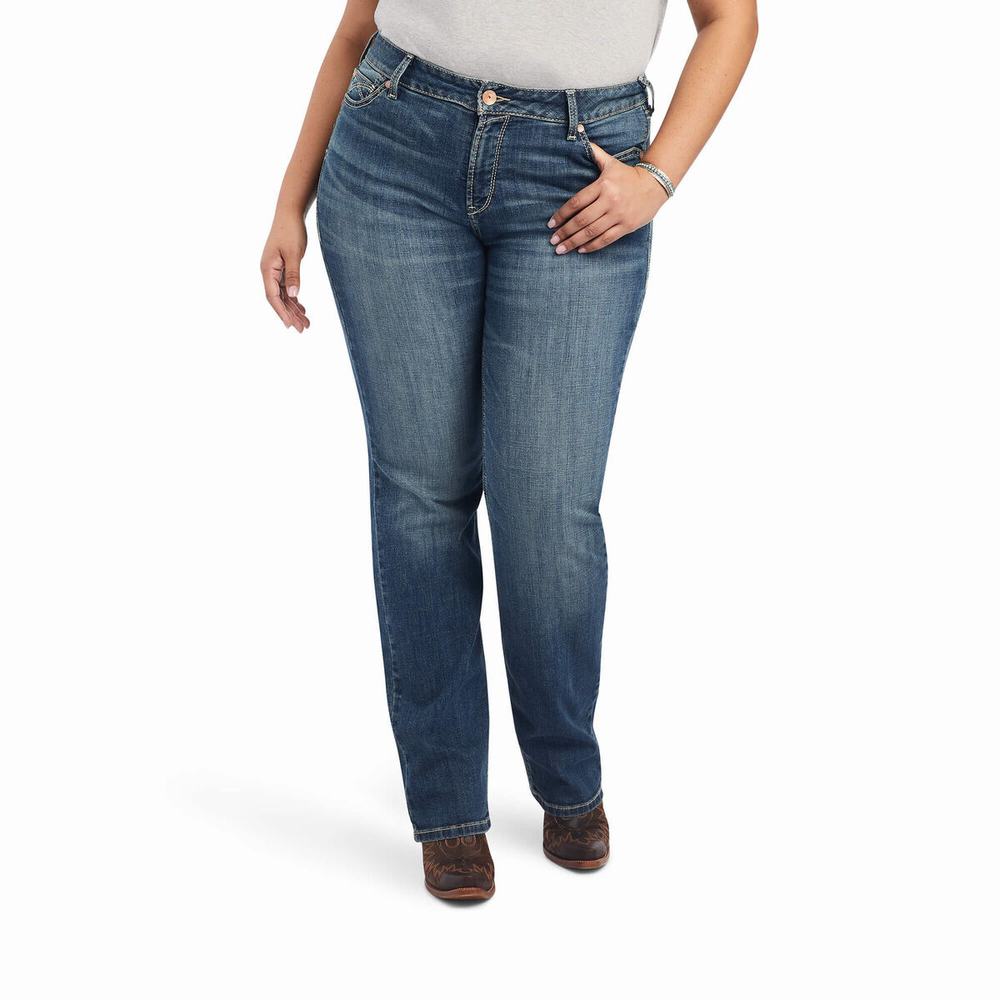 Jeans Straight Ariat R.E.A.L. Perfect Rise Daphne Donna Colorate | IT784YAOE