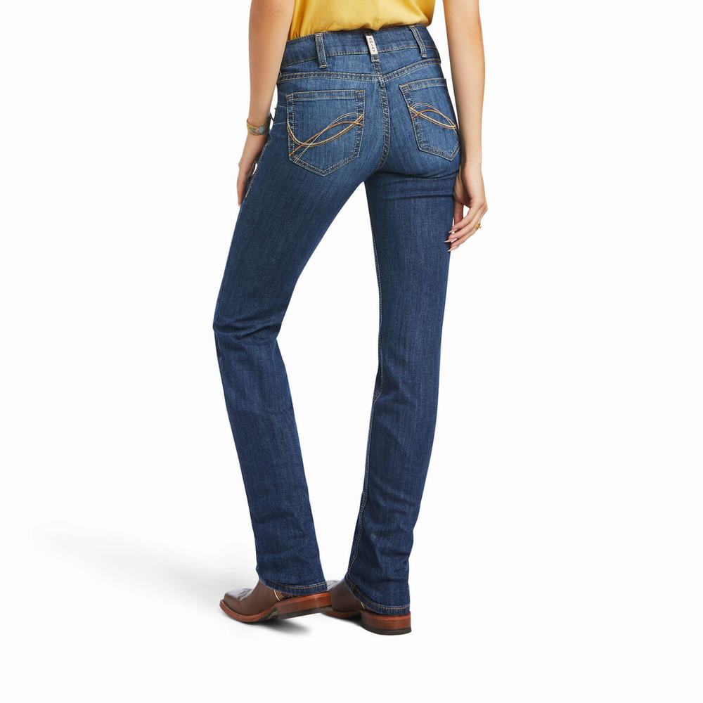 Jeans Straight Ariat R.E.A.L. Perfect Rise Nadia Donna Colorate | IT901OUWI