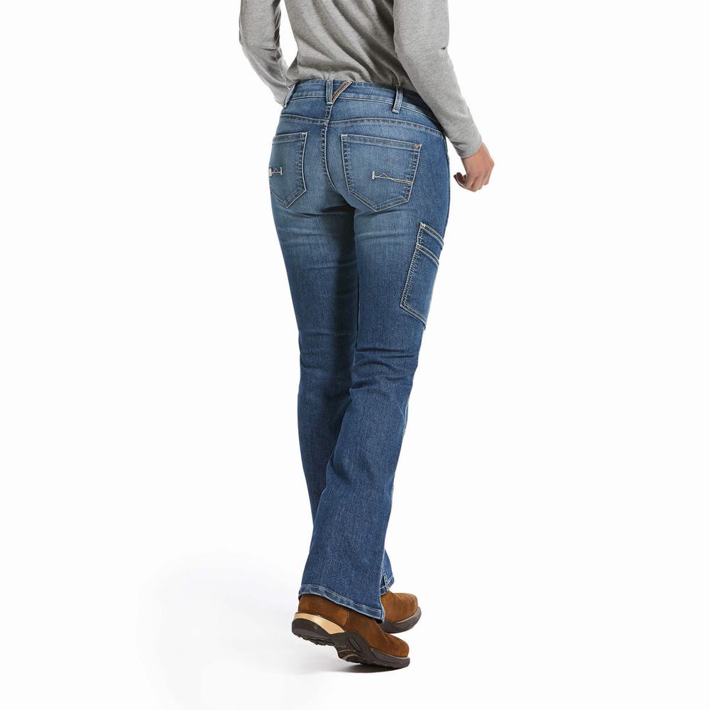 Jeans Straight Ariat Rebar DuraStretch Raven Cut Donna Colorate | IT139CHWO