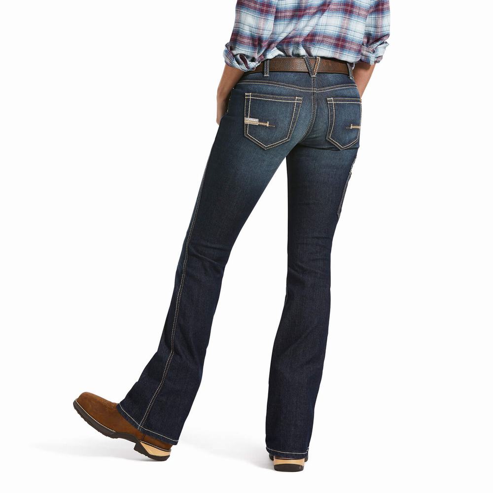 Jeans Straight Ariat Rebar DuraStretch Riveter Cut Donna Colorate | IT798OGQE