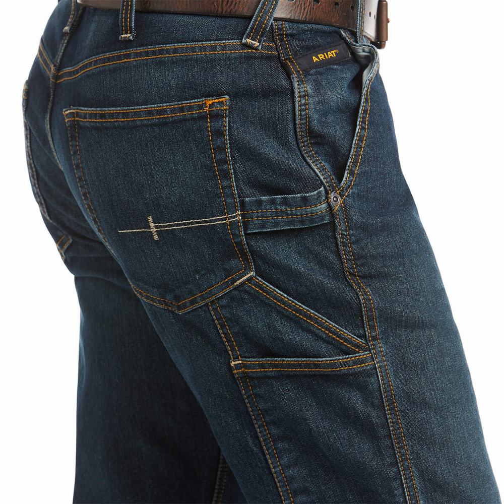 Jeans Straight Ariat Rebar M4 Low Rise DuraStretch Workhorse Cut Uomo Colorate | IT248PSBE