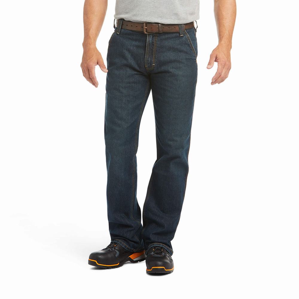 Jeans Straight Ariat Rebar M4 Low Rise DuraStretch Workhorse Cut Uomo Colorate | IT248PSBE