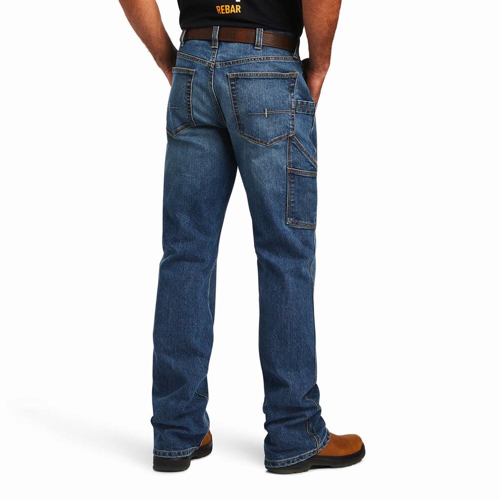 Jeans Straight Ariat Rebar M4 Low Rise DuraStretch Workhorse Cut Uomo Colorate | IT426WBJS