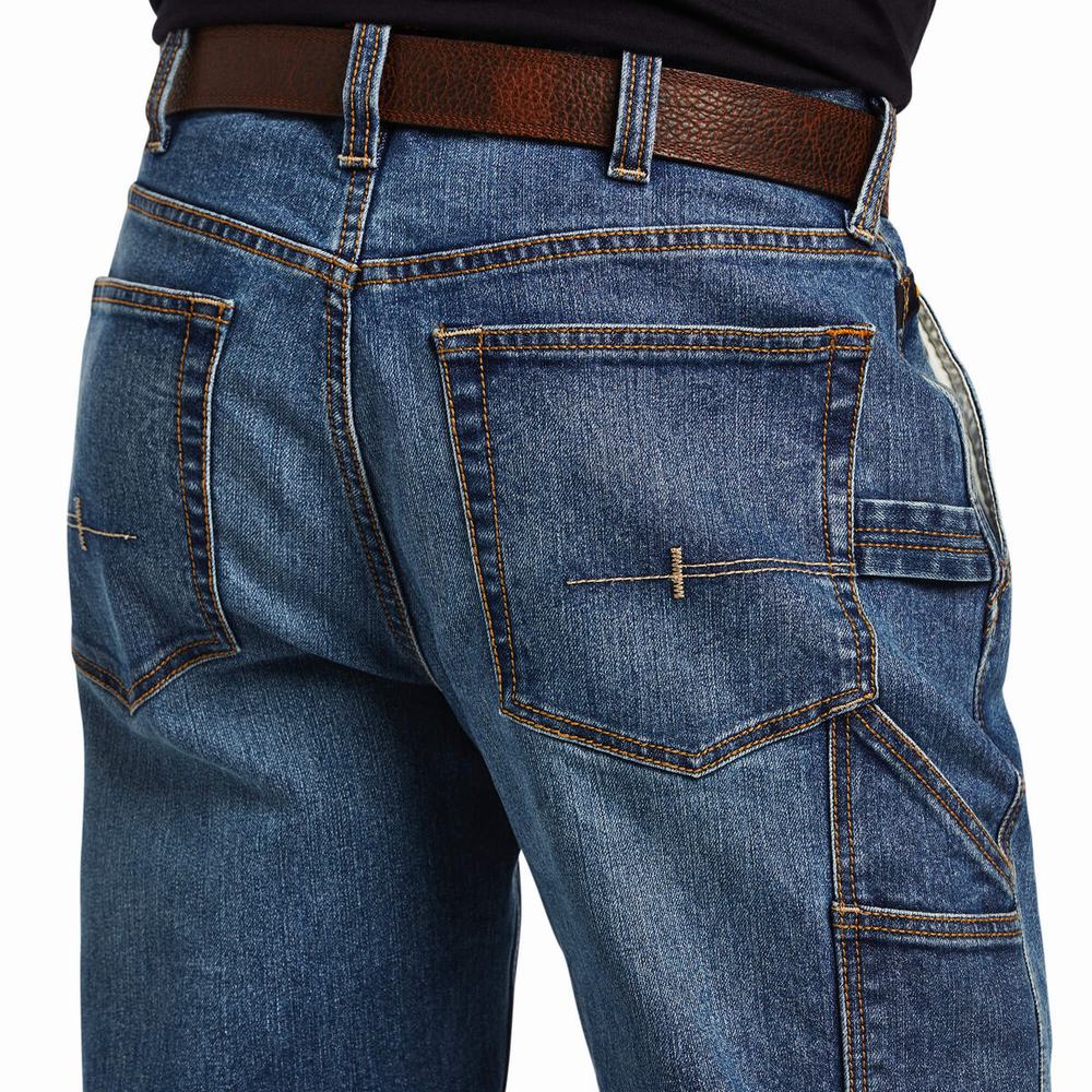 Jeans Straight Ariat Rebar M4 Low Rise DuraStretch Workhorse Cut Uomo Colorate | IT426WBJS