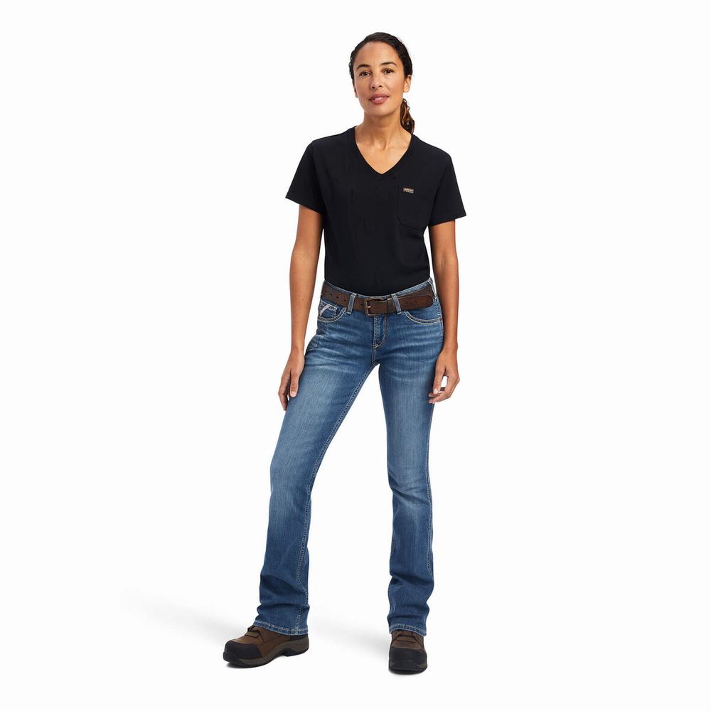 Jeans Straight Ariat Rebar Riveter Cut Donna Colorate | IT406PFRW