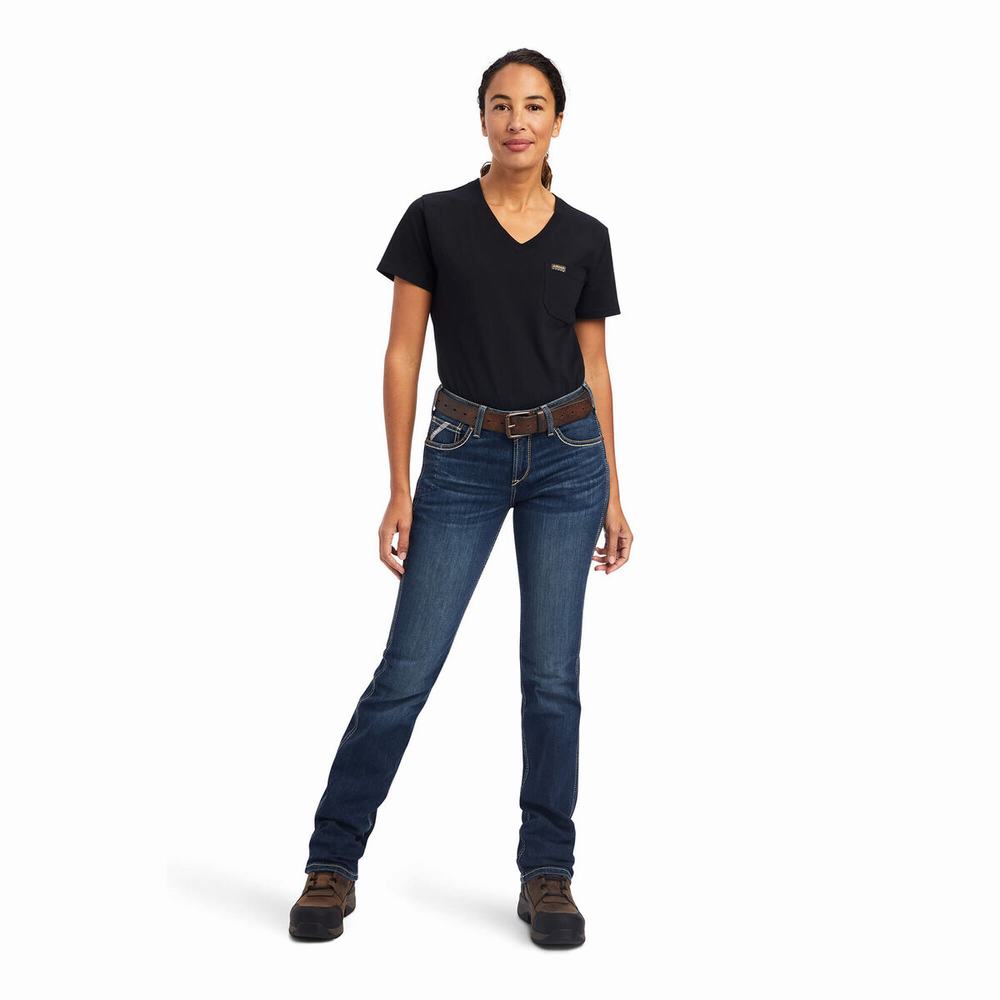 Jeans Straight Ariat Rebar Riveter Donna Colorate | IT980FRPY