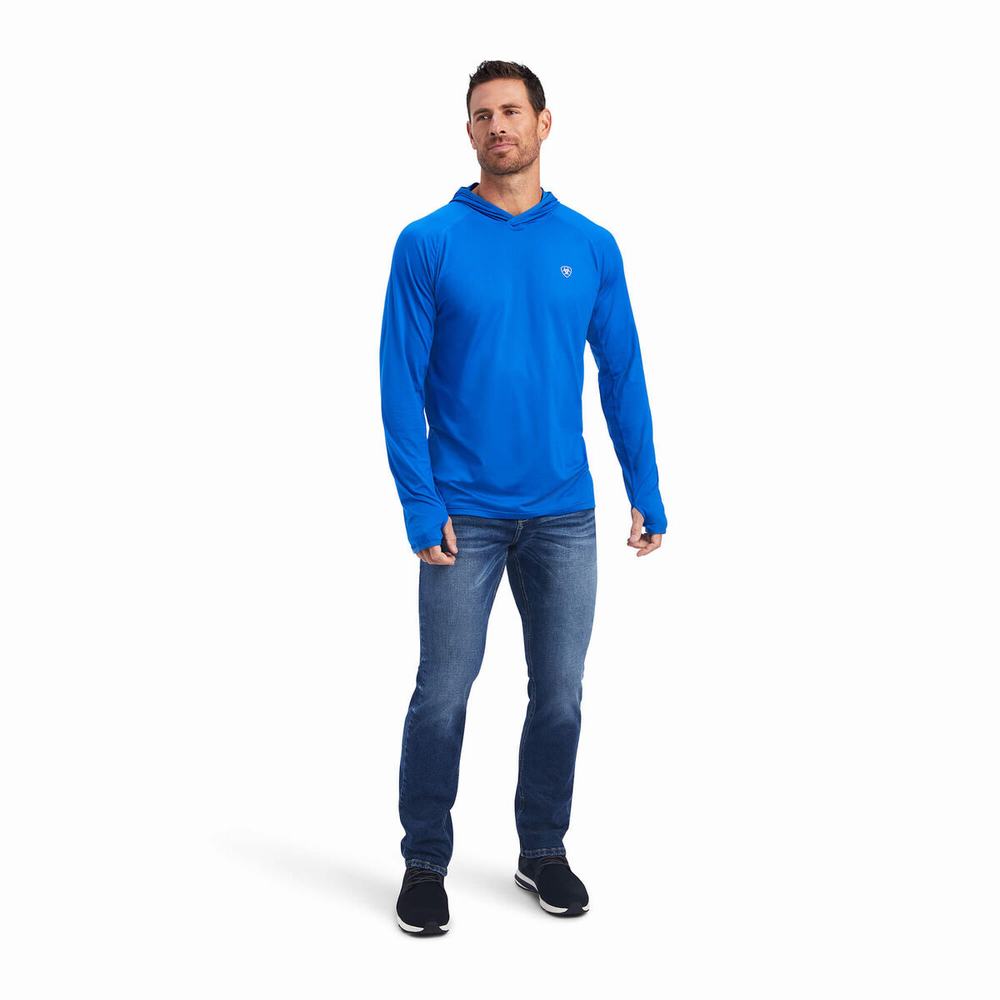 Magliette Polo Ariat Cornell Uomo Blu | IT459XHQL