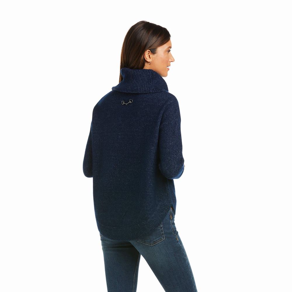 Maglioni Ariat Montara Donna Blu Marino | IT965GHCE