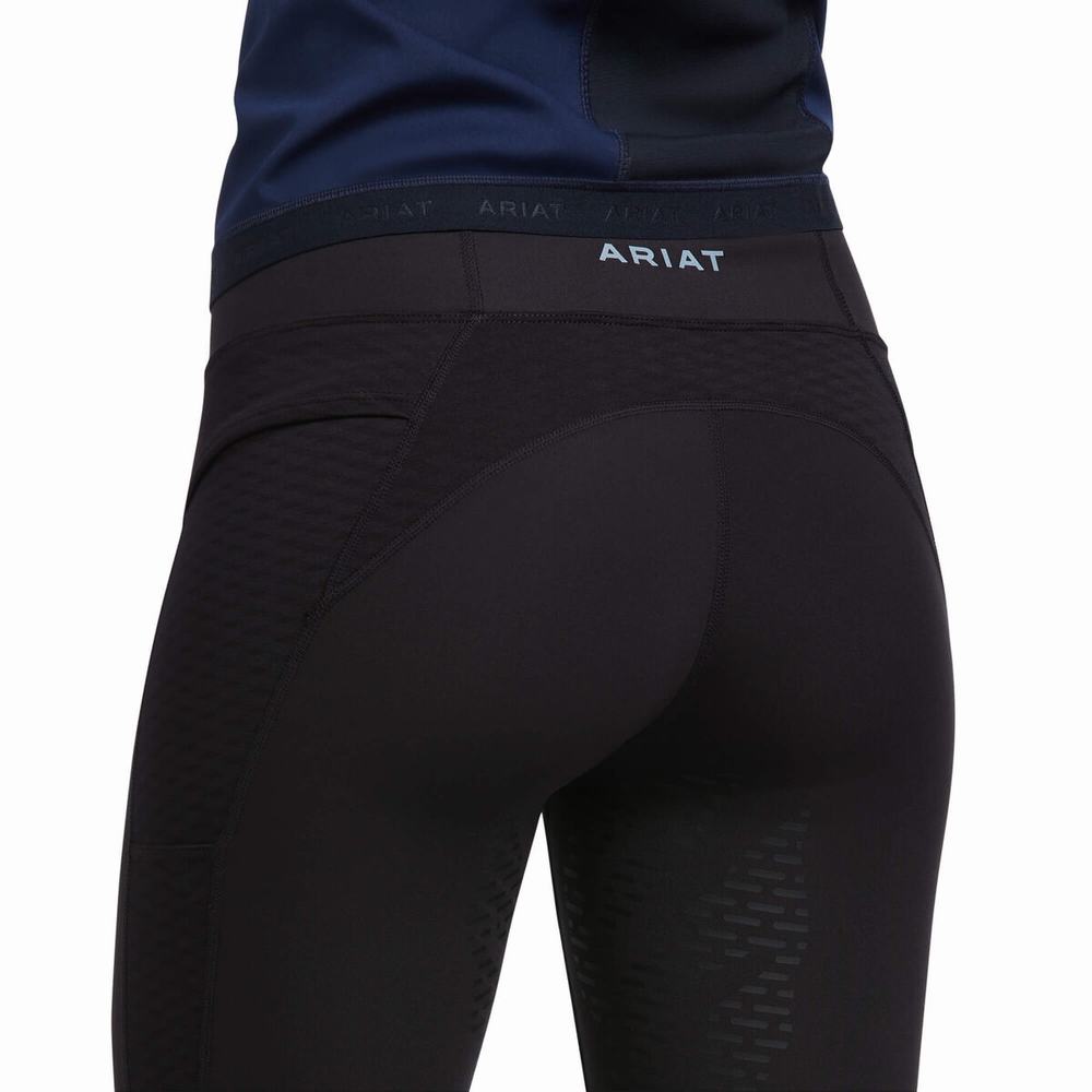 Pantaloni Ariat Ascent Half Grip Donna Nere | IT329FJCR