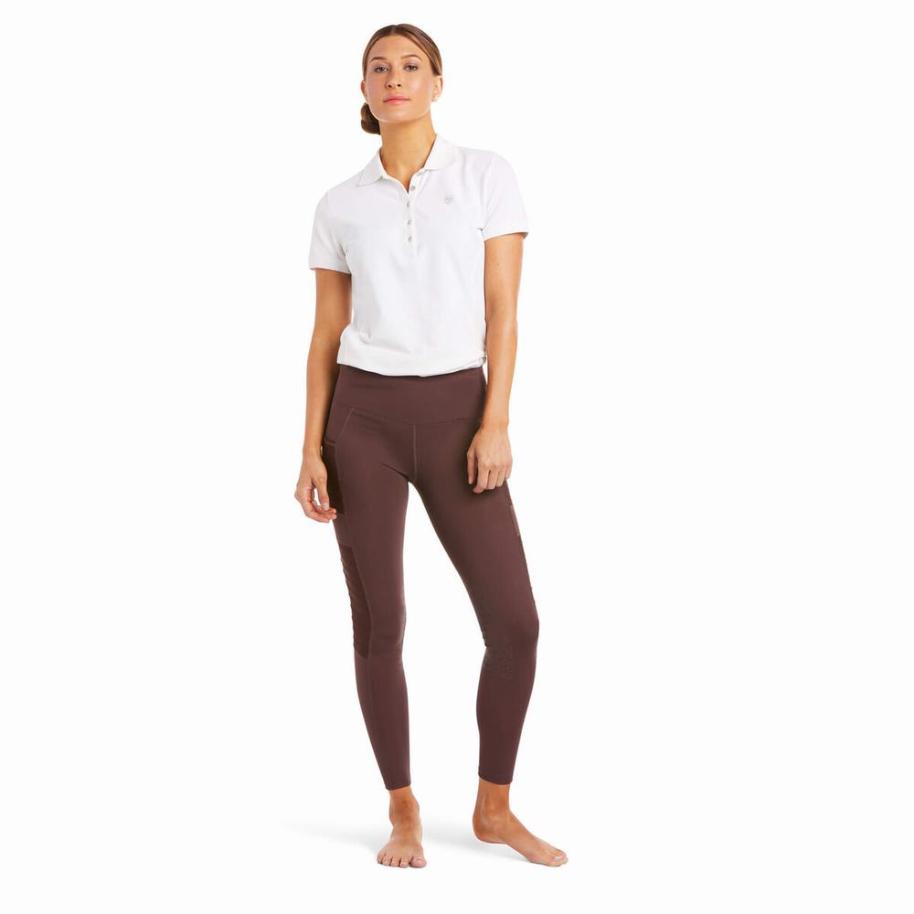 Pantaloni Ariat Eos Moto Knee Patch Donna Nere | IT479QHEO