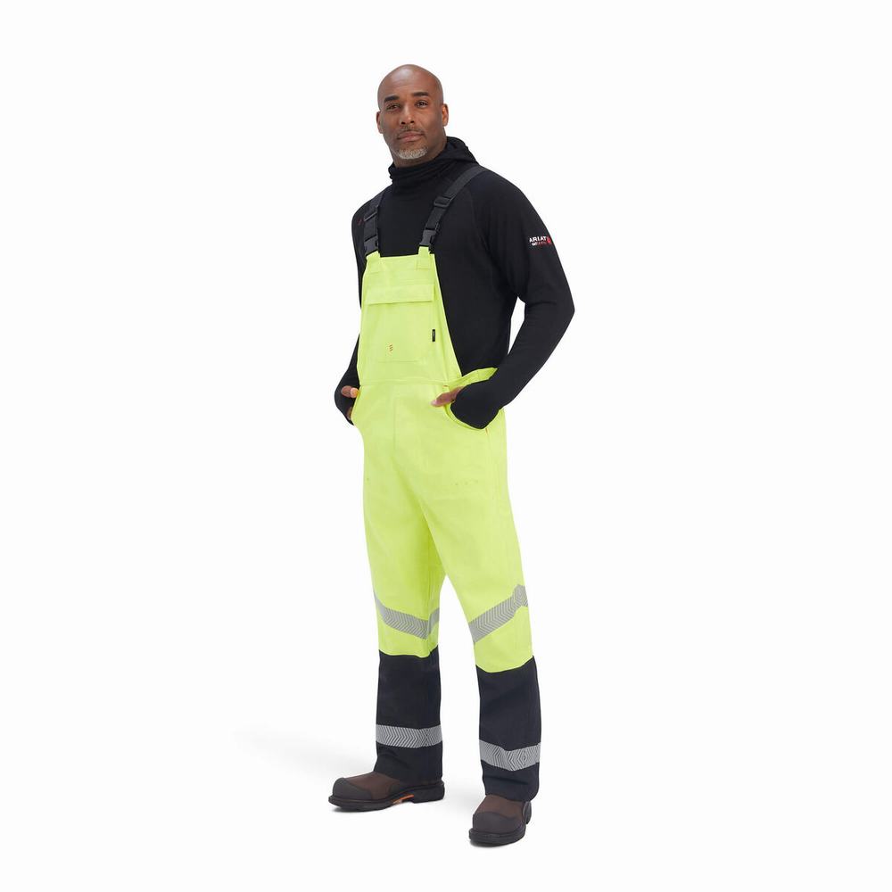 Pantaloni Ariat FR Hi-Vis Impermeabili Uomo Gialle | IT481DTMP