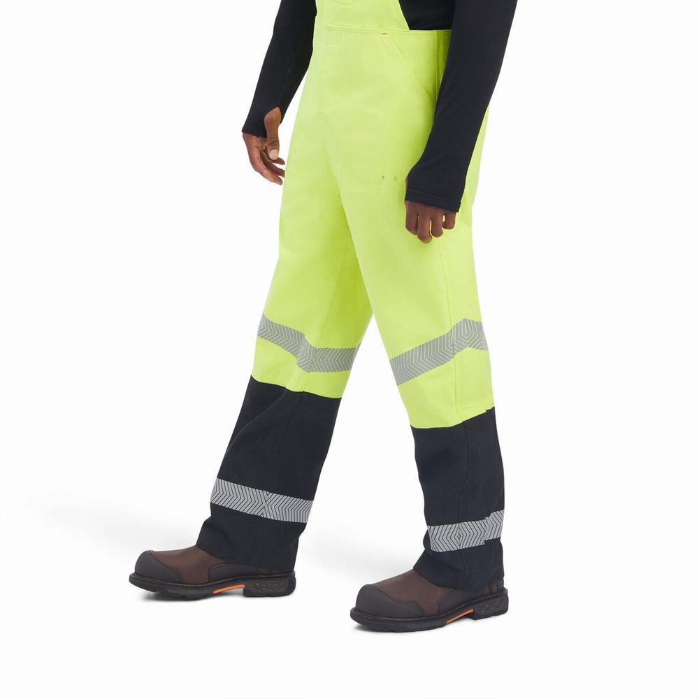 Pantaloni Ariat FR Hi-Vis Impermeabili Uomo Gialle | IT481DTMP