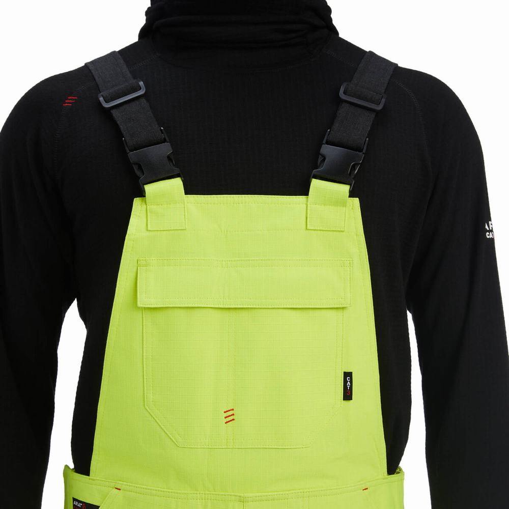 Pantaloni Ariat FR Hi-Vis Impermeabili Uomo Gialle | IT481DTMP