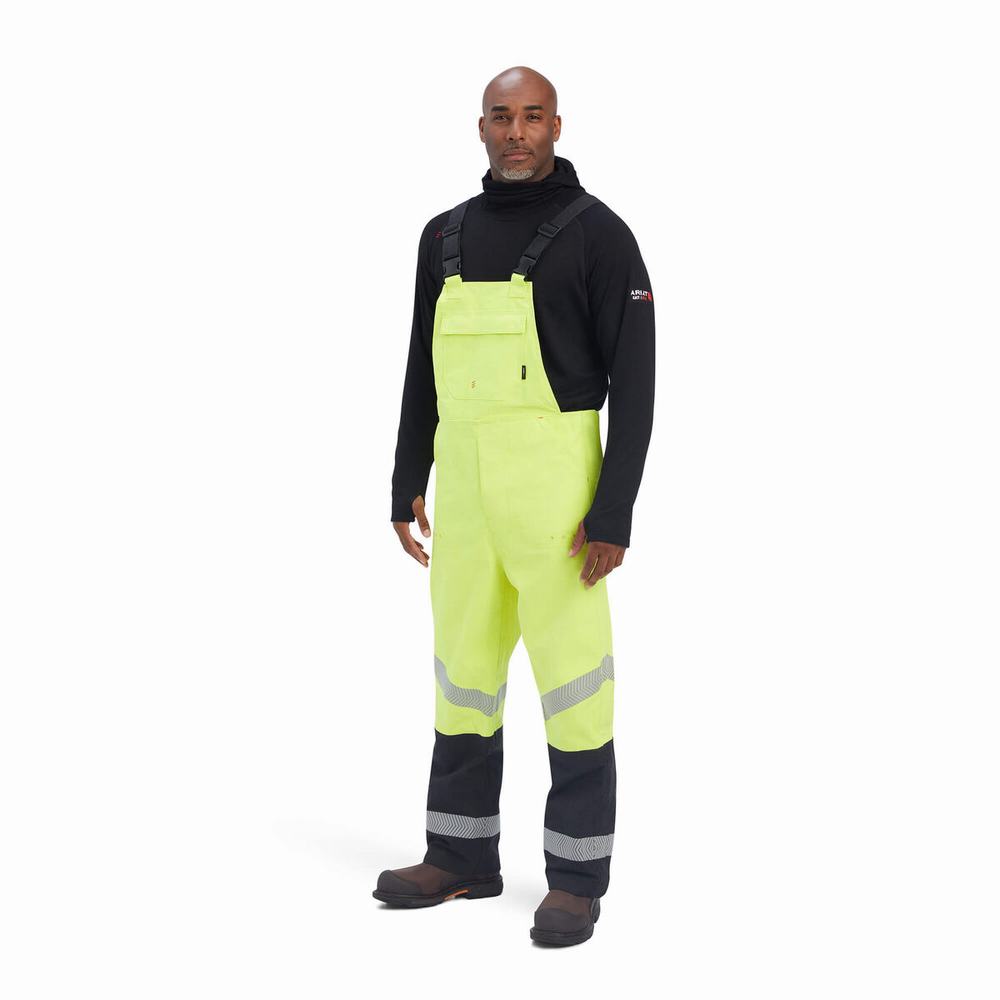 Pantaloni Ariat FR Hi-Vis Impermeabili Uomo Gialle | IT481DTMP