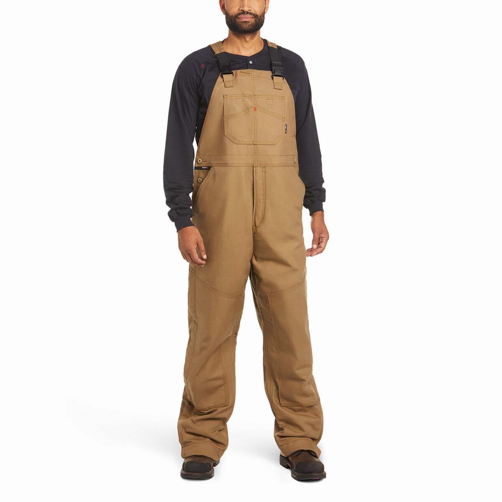 Pantaloni Ariat FR Insulated Overall 2.0 Uomo Khaki | IT831DLSV