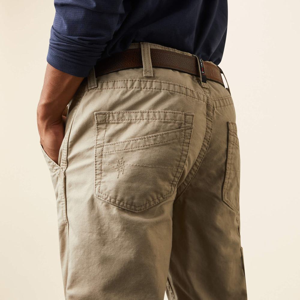 Pantaloni Ariat FR M4 Relaxed Workhorse Cut Uomo Khaki | IT854ITWR