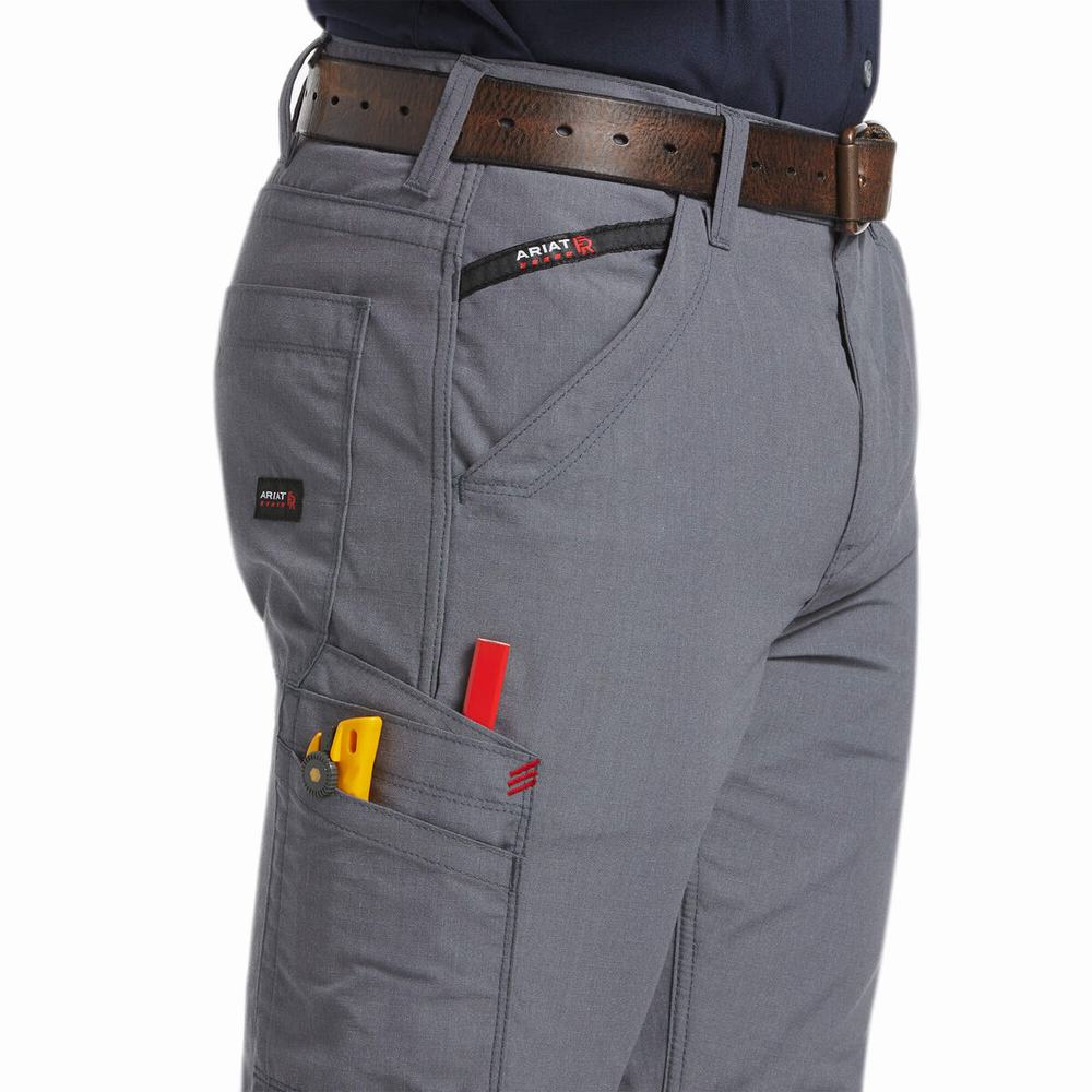 Pantaloni Ariat FR M5 DuraLight Ripstop Uomo Grigie | IT157VOQH