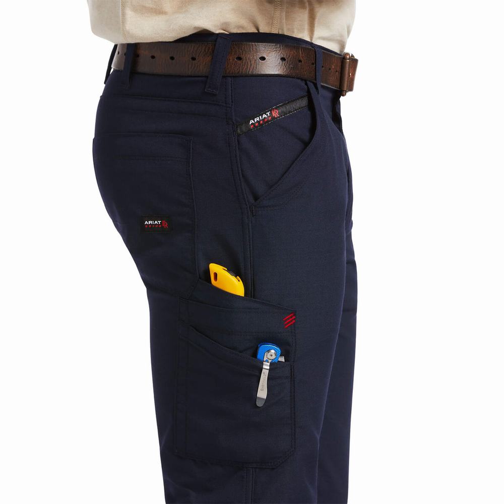 Pantaloni Ariat FR M5 DuraLight Ripstop Uomo Blu Marino | IT863VQMT