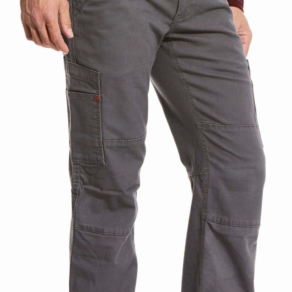 Pantaloni Ariat FR M5 Stretch DuraLight Tela Uomo Grigie | IT153NZYE