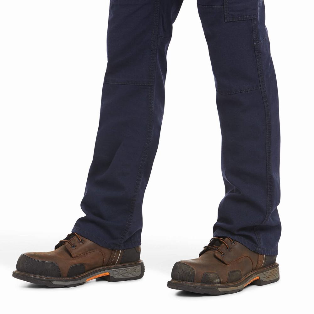 Pantaloni Ariat FR M5 Stretch DuraLight Tela Uomo Blu Marino | IT195JHBI