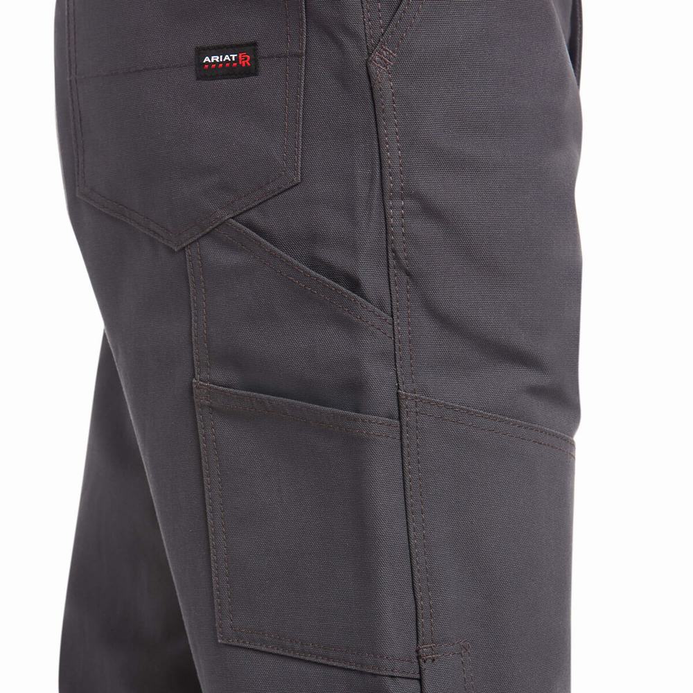 Pantaloni Ariat FR Tela Unlined Uomo Grigie | IT492VWBH