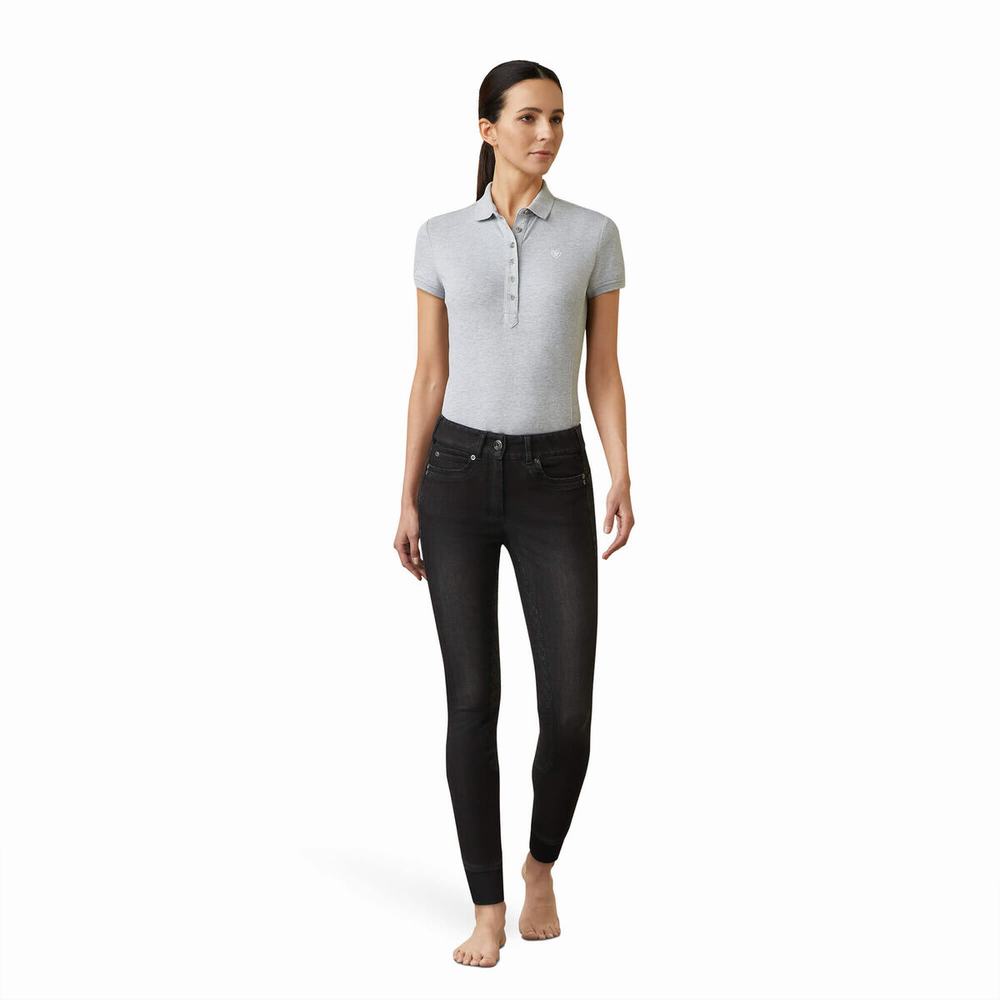 Pantaloni Ariat Halo B Full Seat Breech Donna Nere | IT509YTSO