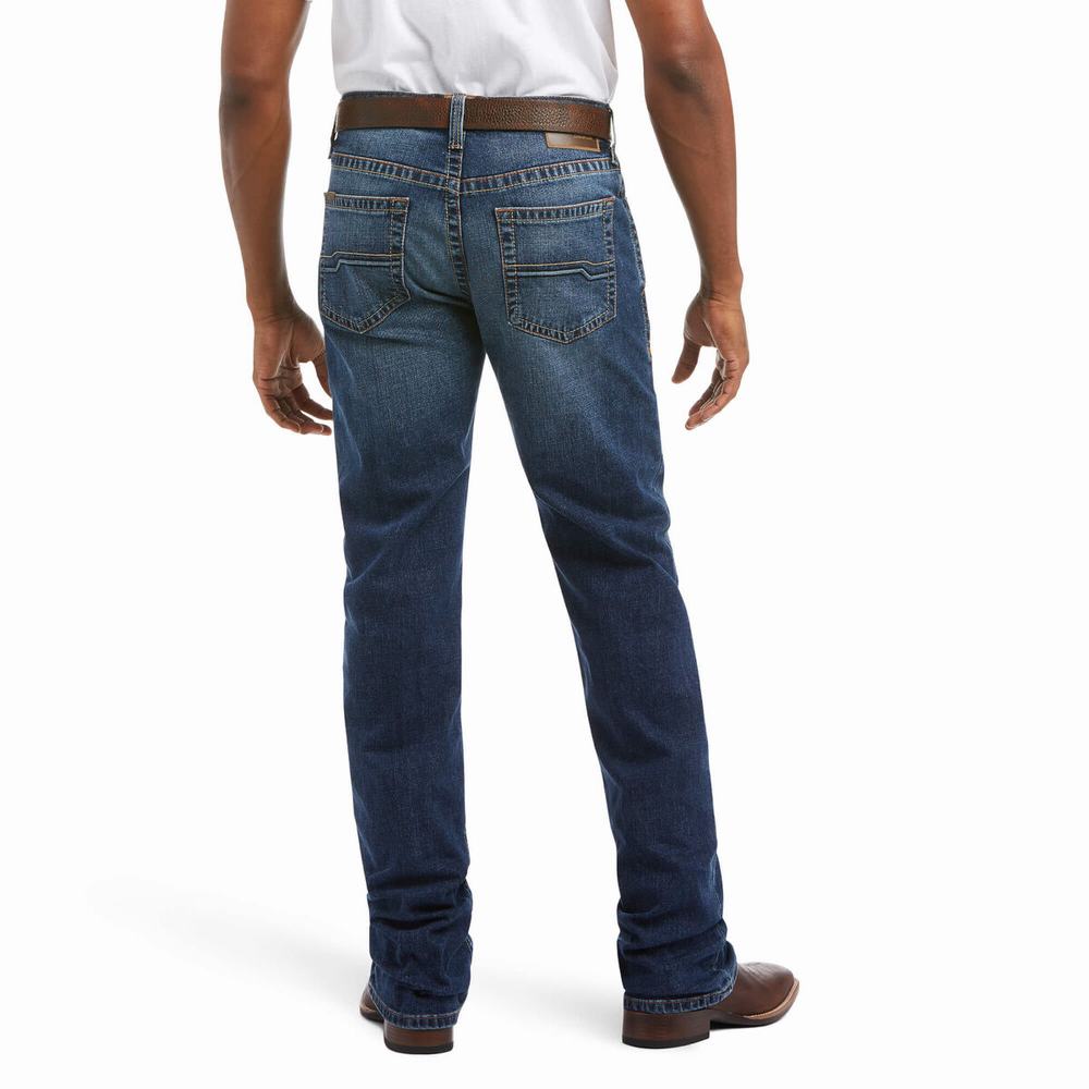 Pantaloni Ariat M4 Low Rise Stretch 3D Calero Cut Uomo Verdi Profondo Lavaggio | IT685RLZX