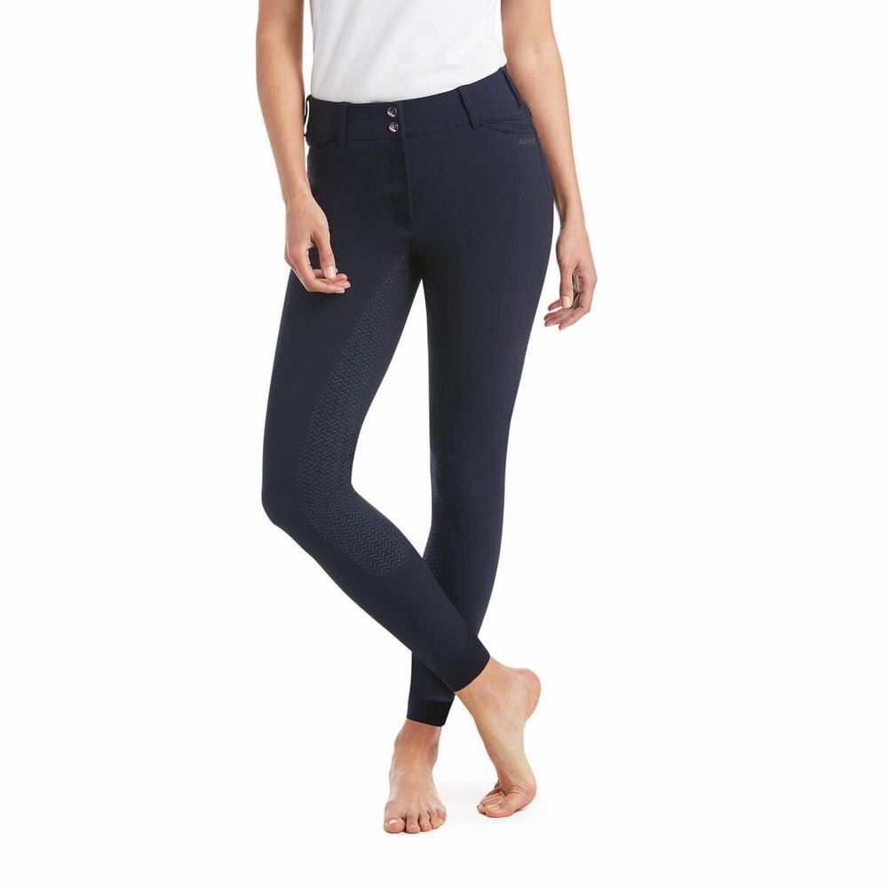 Pantaloni Ariat Prelude Full Seat Breech Donna Blu Marino | IT734CEIU