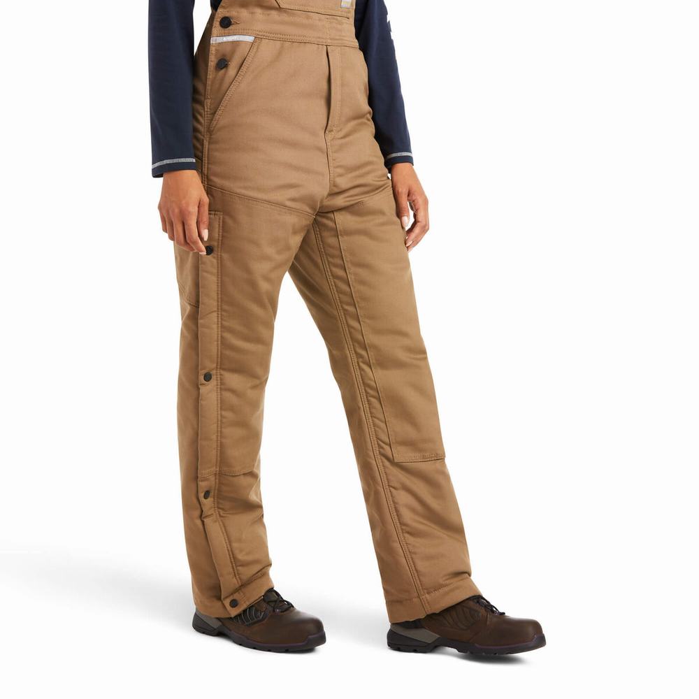 Pantaloni Ariat Rebar DuraCanvas Stretch Insulated Donna Khaki | IT591WIHC