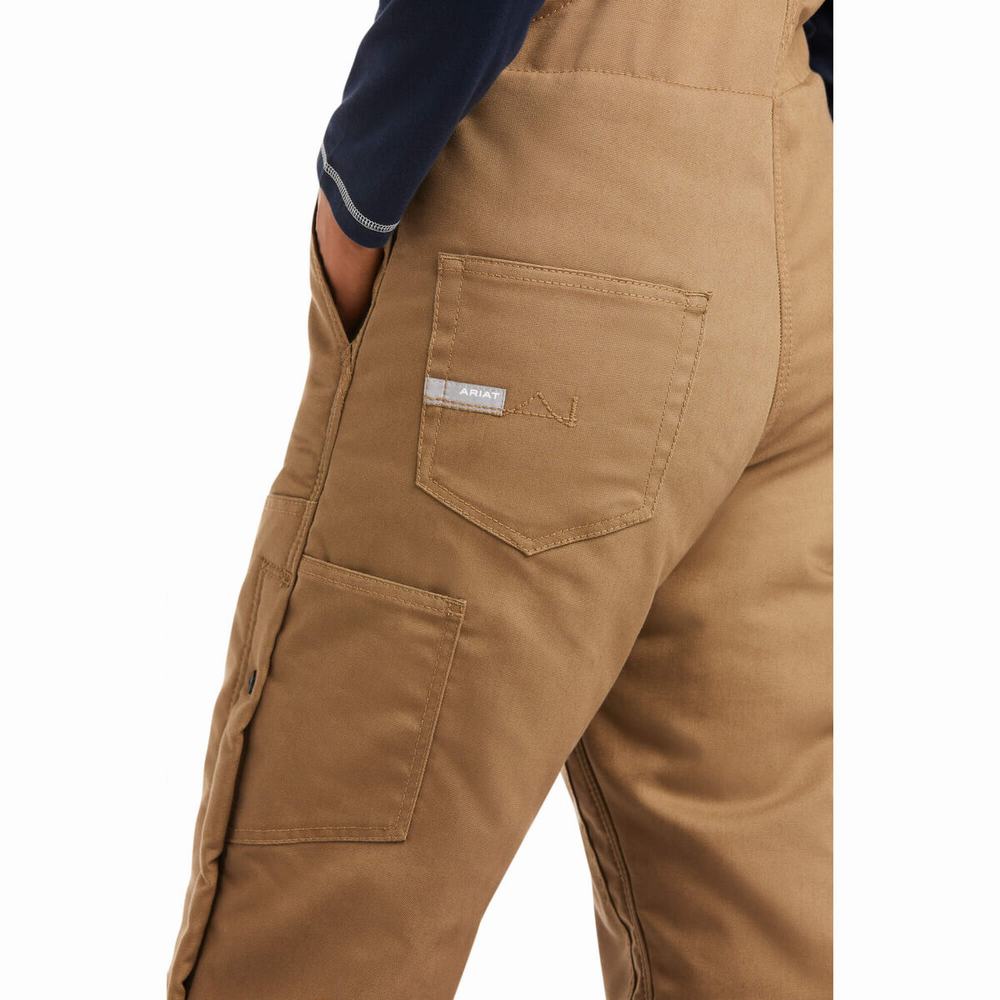 Pantaloni Ariat Rebar DuraCanvas Stretch Insulated Donna Khaki | IT591WIHC