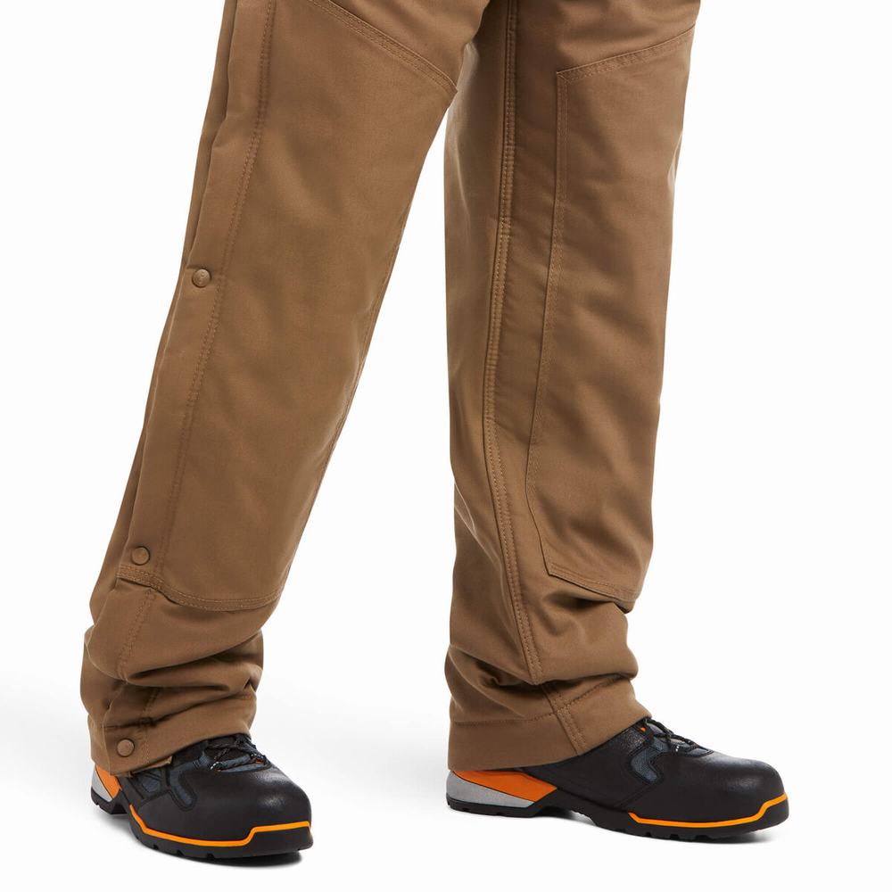 Pantaloni Ariat Rebar DuraCanvas Stretch Insulated Uomo Khaki | IT650YNLH